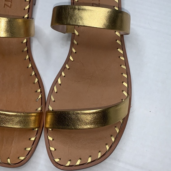 SCHUTZ Gold and Brown Sandals - Picture 3 of 9